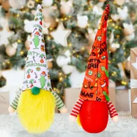 Nueva decoración navideña Grinch Lvmao extraña Muñeca sin piernas Decoraciones de Navidad para la muñeca casera Feliz Navidad Decoración Kerst