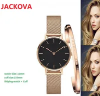로즈 골드 시계 고품질 레이디 손목 시계 커프 팔찌 좋은 디자이너 스테인레스 스틸 여성 시계 쿼츠 시계