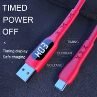 Timer Data CABLES Sync Timing Current Display Telephone Charging Micro Type C Cable