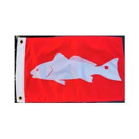 Bandiere personalizzate della barca Finsh per uso esterno, pubblicità di stampa fronte-retro, tessuto 100% poliestere, spedizione di goccia