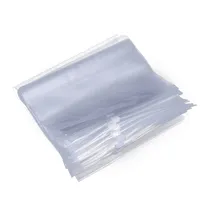 50pcs / lot Sacs à fermeture à glissière transparente Sacs zippées à vêtement pour vêtements Vente de jouets Emballage imprimé sur mesure