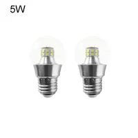 10pcs LED Corn Bulb G45 Transparent Glass Bean Ball Bulbs 5w 7w Celing Chandelier Desk Lamp E27 LEDs Globe Bulb Corns Light