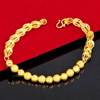 Lien, bracelet couleur or chaîne pour femme Sarkin anchois bracelets Transfert de mariage perlé engagement de mode bijoux de bijoux