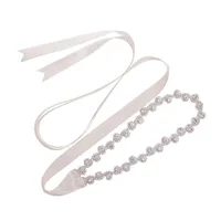 Gürtel JLZXSY Handgemachte Kristall Trim Brautschärpe Strass Hochzeitskleid Gürtel Kopfband Prom