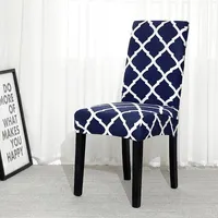 Stuhl deckt stripe gedruckt abdeckung für haus küche hochzeit speisesaal modern vereinfachung elastizität vier seasons universal