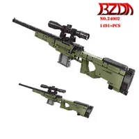 Bzda City Military Weapon Gun Toys Blocks Desert Eagle Submachine Modellen Bouwstenen Compatibel voor Solider Kids Gifts H1103