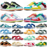 Dunked SB Running Chaussures Men Femmes Black White University Blue Red Candy Candy Sunset Pulse Lemon Free 99 Low Sports Sneakers 36-45