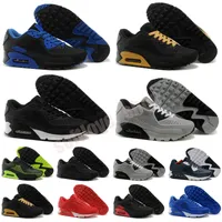 Air Max 90 새로운 쿠션 KPU 남자 여성 스포츠 신발 고품질 클래식 스니커즈 저렴한 11 색 스포츠 디자이너 신발 운동화 크기 36-46