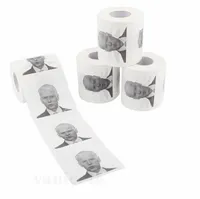 Nouveauté Joe Biden Toilette Papier Rouleau Fashion Humour Humour Cadeaux Cuisine Salle de bain Bois Pâte à pâte imprimée Toilet toilette imprimée Chappins ZC119
