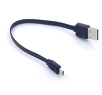 DHL para 200pcs 20 cm 30 cm USB Noodle Micro USB CARGER MICRO V8 Puerto Cable de carga para cables Xiaomi Sony Power Bank MP3 MP3 MP4