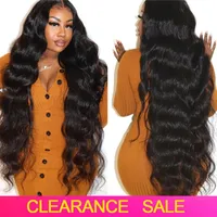 Lace Wigs Body Wave Closure Wig Free Part Preplucked 30 Inch Front Bodywave Human Hair HD Transparent Frontal On Sale