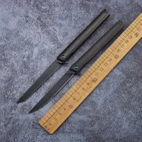 새로운 M390 강철 가장자리 펜 접이식 나이프 (탄소 섬유 손잡이) 접는 칼 생존 장비 야외 캠핑 생존 EDC 작은 접는 KNIF