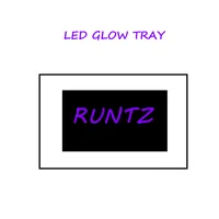 LED Glow Rolling Tray 550mAh Eingebaute Batterie LED Light Glow Fach Schnellladung Runtz Für Trockenkräutertabak Aufbewahrungsplan
