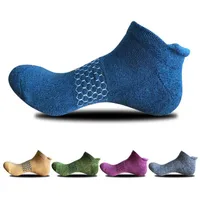 Sports Socks 5pairs Mens Sport Ankle Bottom Thickend Cotton Nap Breathable Dress Running Climbing Cycling Camping