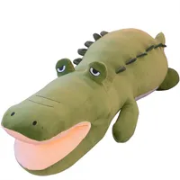 Große Cartoon-Krokodil-Plüsch-Spielzeug große super weiche Tier Alligator Puppensand schlafendes Kissen für Mädchen Kinder Geschenk 47 Zoll 120cm dy50986