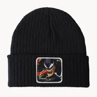 بيني بيع جديد كبير الصوف قبعة الشتاء الرسوم المتحركة سلسلة السم الشكل محبوك قبعة