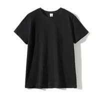 Erkek T-Shirt Kısa Kollu Tişört Saf Pamuk Katı Renk Şefkatli Kalın Ve Geçirimsiz Yuvarlak Boyun Dip Gömlek