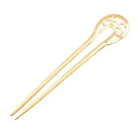 Hair Clips & Barrettes Womens U-Shaped Metal Long Fork Hollow Out Antique Vintage Decorative Stick Hairpin Updo Chignon DIY C1FE