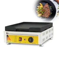 Food Processing Commercial Chromium Steel 110v 220v Electric Griddle Plate Machine