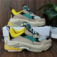 Mix Colors Paris Men Comfort Casual Shoes Triple S Thick Clear Sole Trainers Dad Shoe Sneaker Crystal Bottom Mens Womens Mesh Chaussures Runner esfdwplkb