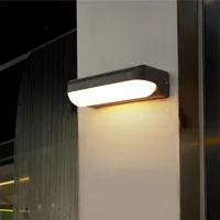 Outdoor Wall Lampy LED Wodoodporna IP65 Lekka Wilgotność Wilgotażu Ogród Łazienka Taras Drzwi Balkon Oświetlenie