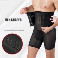 Men's Body Shapers High Waist Tummy Control Panties Adjustable Waistband Slimming Shorts Fitness Men Shaper Pants Shapewear
