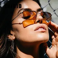 Occhiali da sole Zuidid donne vintage retrò rettangolo metallo telaio in metallo doppio fascio occhiali da sole da donna occhiali occhiali UV400 GAFAS