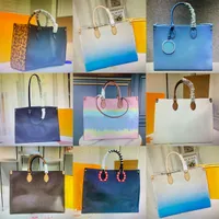 PM MM GM Tasarımcısı Onthego Tote Büyük Kapasiteli Çanta Moda Sac Femme Deri Omuz Çantası Lüks Kadın Toron Kolu Bayan GO Kadın Çanta üzerinde Alışveriş El Çantaları