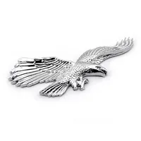 Cromo 3D Schwarz Motorrad Auto Aufkleber American Eagle Emblema Logotipo Camião Motor Aufkleber Azicheen Universal