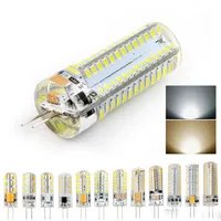 LED-lampor G4 1.5W 3W 4W 7W DC12V AC220V Corn LED Light Silikonlampor för Crystal Chandelier Pendant Lampor Spotlight Lampor