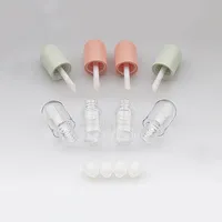 100 pcs 5ml labelo labelo labial tubo de esmalte mini cute cápsula batom tubo vazio lipgloss tubo com varinhas diy recipientes cosméticos