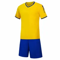 20 21 Gelbe Fussball Sets Primary- und Sekundarschulen-Team-Fußballanzug