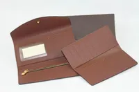 2pcs / set wallet + 여권 돈 카드 주위에 가장 세련된 방식으로 휴대 남성 가죽 지갑 카드 홀더 롱 비즈니스, 여성 지갑