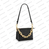M59598 COUSSIN BB Mini women bag genuine calf leather embossed gold-color Chain carry Purse clutch crossbody handbag shoulerbag