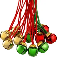 Hängsmycke Halsband 36 stycken Julklocka för kvinnor Tjejer Holiday Party Gift Supplies Partihandel