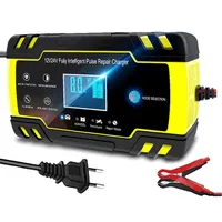 12V-24V 8A Plein automatique de batterie-chargeurs numériques LCD affichage de voiture chargeur de batterie de batterie POWER PULS Réparation Chargeurs d'acide mouillé sec