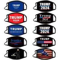 2024 Trump Election Mask Elezione presidenziale Trump Face Mask Maschera per adulti Adulto Polvere di polvere Protoia lavabile Maschera traspirante 10 stili