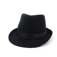 Stingy Breim Hats Men Fedora Hat с поясом Панама шерсть Открытый Размер 56-58см