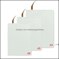 Notas Notepads suministra BlochOpads A6 Revistas de sublimación con cuaderno de transferencia térmica de cinta de doble cara
