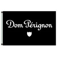 Dom Perignon Champagne Flags Banners 3x5ft 100d Polyester Pill مع اثنين من الحلقات النحاسية