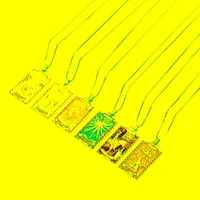 Anhänger Halsketten Punk Tarot Karten Halskette Frauen Gold Mythologie Kupfer Emaille Collares Colar de cartas tarô