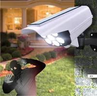 Słoneczny światła Czujnik ruchu Security Acces Camera Bezprzewodowe Outdoor Flood Light IP65 Wodoodporna 77 Lampa LED 3 Tryb do ogrodu domowego
