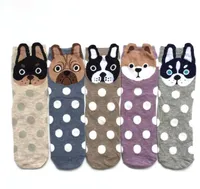 Мультфильм носки собака кошка женские следы 3d животных стиль теплый мупрый милый хлопок носки леди носки для женского sokken gc634