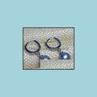 Studörhängen smycken charmigt par av South Sea 8-9mm Sier Grey Pearl Earring Drop Delivery 2021 B0KJK