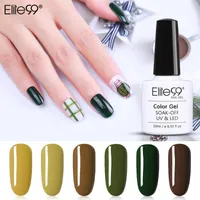 Gel unghie elite99 10 ml di avocado smalto verde per chiodo manicure base a vernice semi permanente e lacca top coat UV