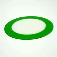 Round Silicone Dab Wax Pad Food Safe Baking Mats Reusable Tray Pan Liner Glass Fiber Non-Stick Pads Dry Herb Mat High Temperature Resistance JY0870