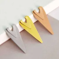 Bookmark 10pc Three-color Stainless Steel Cartoon Mini Hollow Art Book Mark Page Folder Decor Office School Supplies Stationery