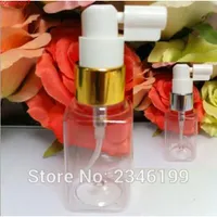 40ml 50 pcs / lote diy quadrado frasco de spray cosmético claro, nova marca perfume recarregável emulsão embalagem contêiner