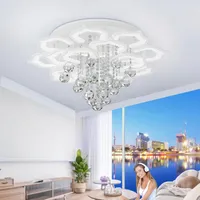 천장 조명 Iralan 현대 LED 비품 거실 K9 Crystal Home Bedroom 램프 앱 Dimmable Plafon Luster