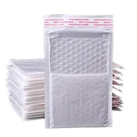 Branco papel kraft bolha bolsas envelopes auto selo bolhas mala direto engrossar envelope acolchoado com saco de correspondência